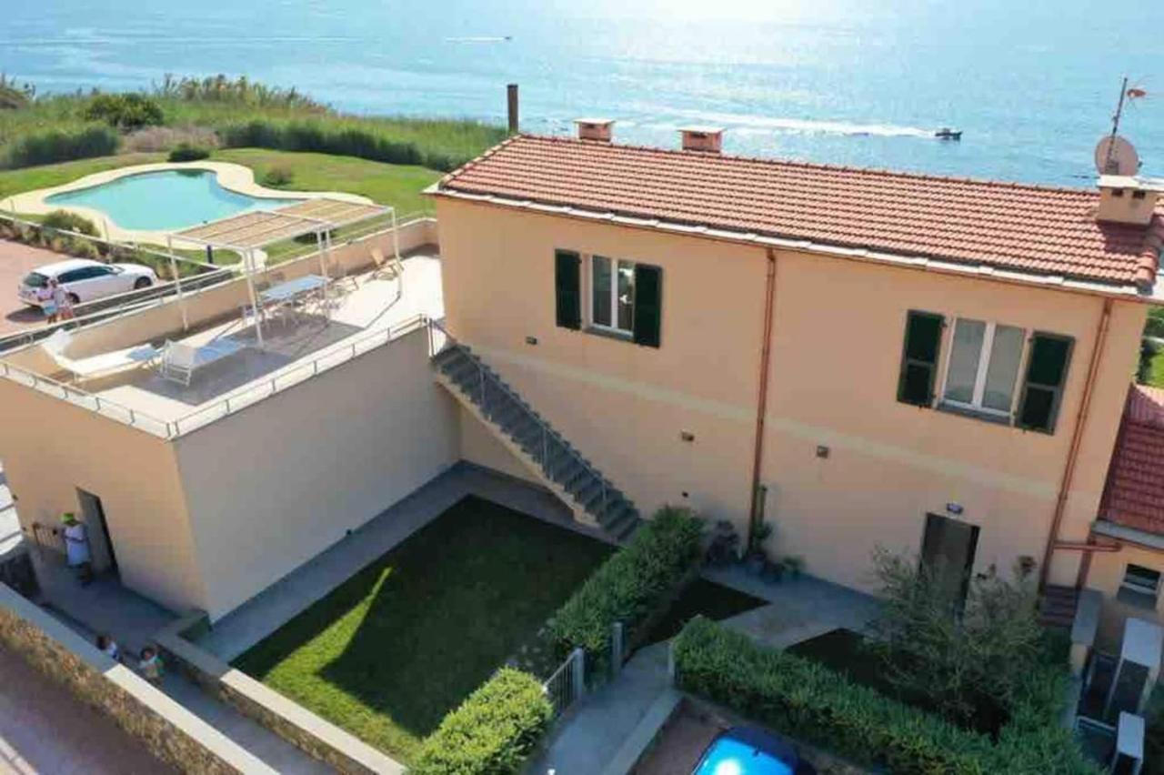 Incanto Sul Mare Con Enorme Terrazza E Piscina Cervo Exteriör bild
